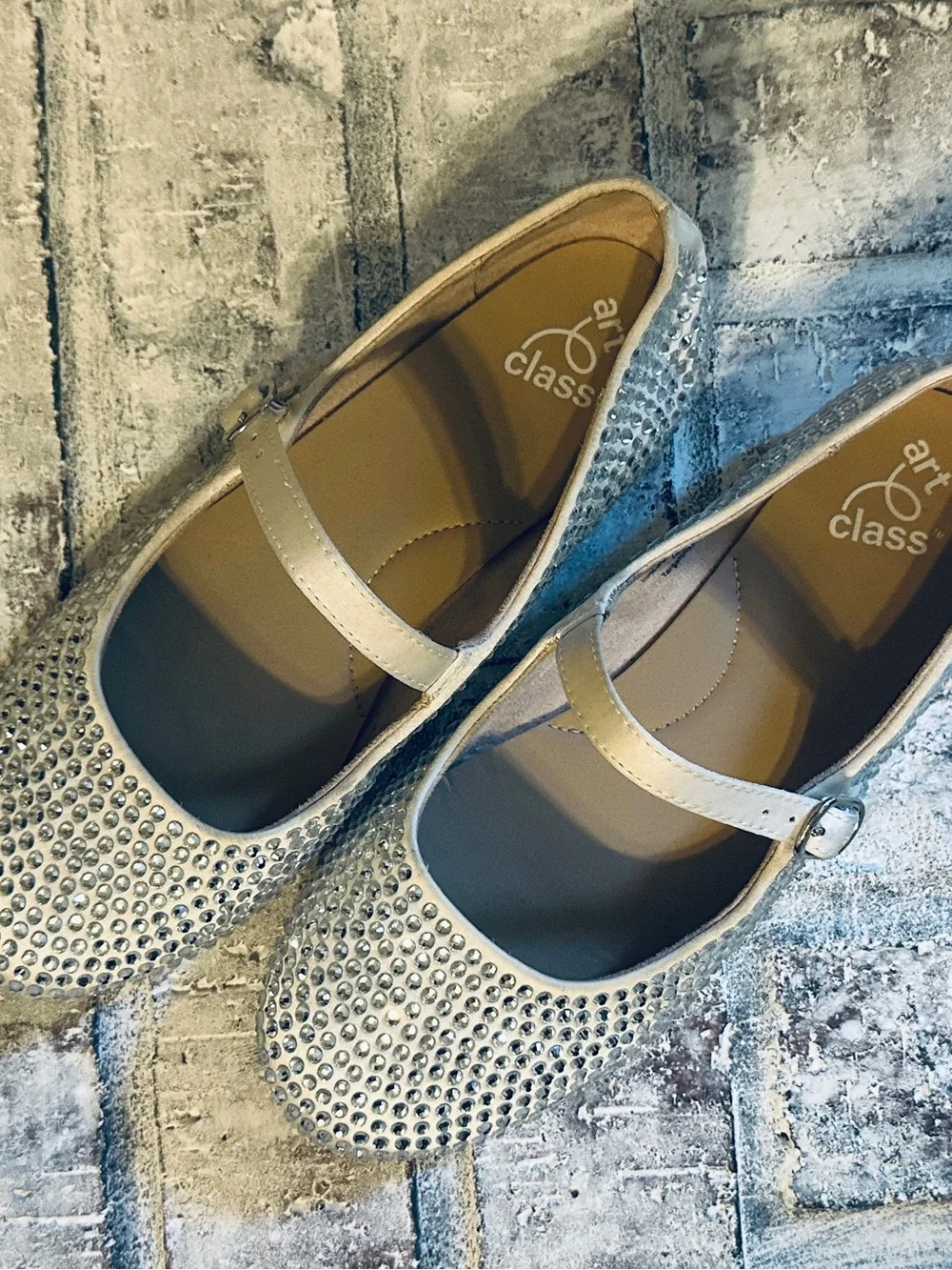art class Brown Girls' Slide Sandals with Buckle
